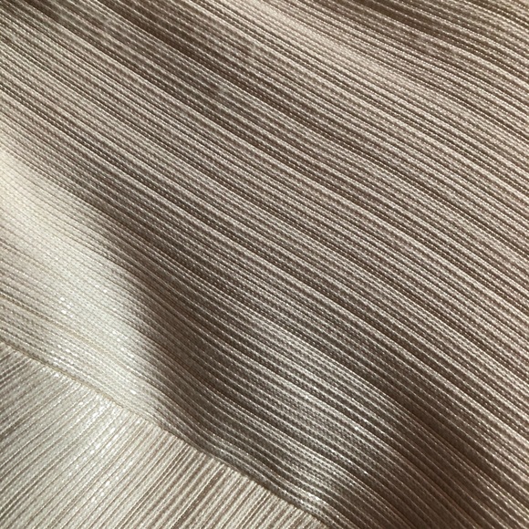 Versace white metallic skirt +leather belt size 42 - Picture 5 of 8